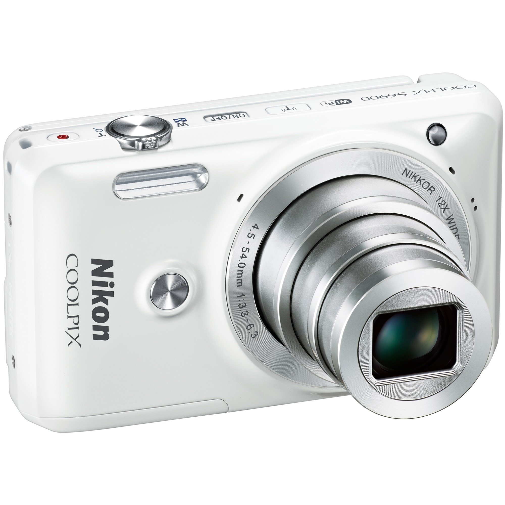 NIKON COOLPIX S6900 ホワイト Aparat foto digital Nikon COOLPIX S6900, 16MP, White + Card 16GB +
