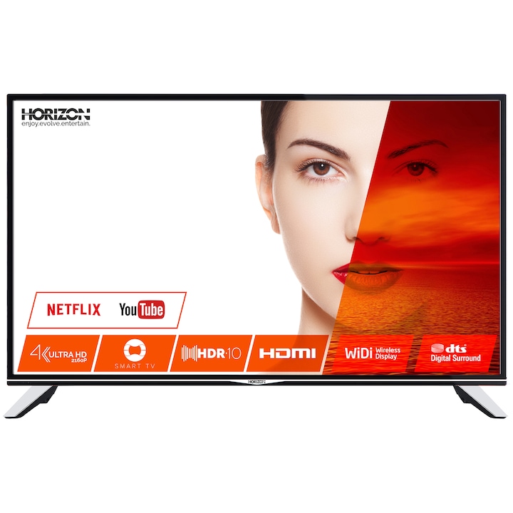 Televizor LED Smart Horizon, 140 cm, 55HL7530U, 4K Ultra HD, Clasa A+