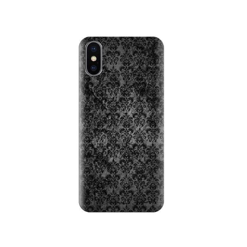 Husa Iphone X Black-Lace-Pattern