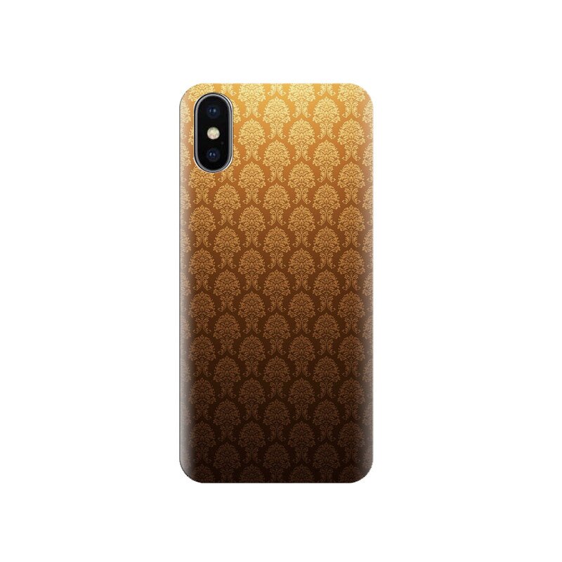 Husa Iphone X Brown-Orange-Texture-Patterns