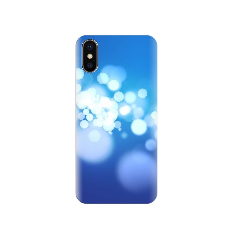 Husa Iphone X Blue-Bokeh-Lights