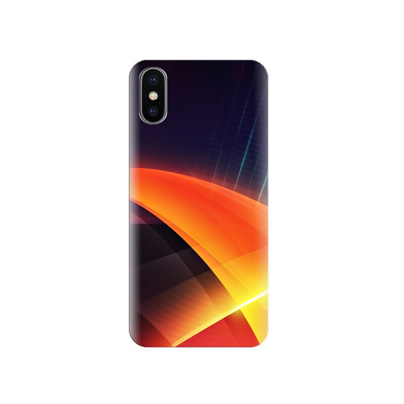 Husa Iphone X Abstract-Orange-Layers