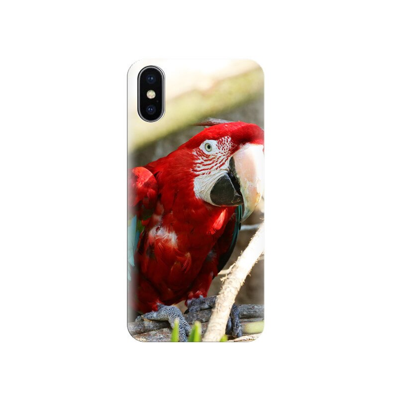 Husa Iphone X Red-Talking-Parrot