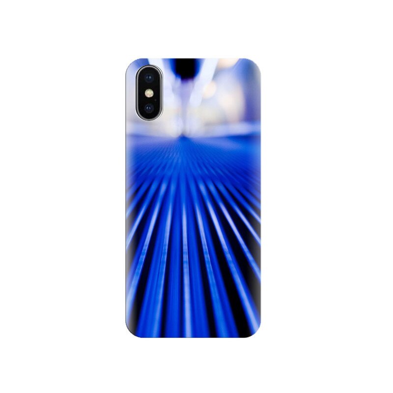 Husa Iphone X Abstract-Blue-Stripes