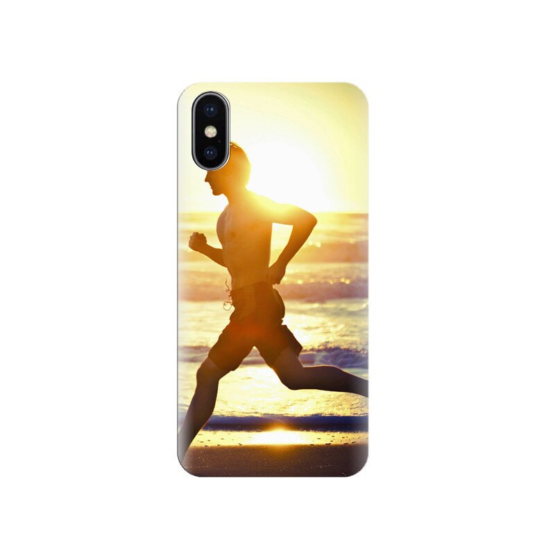Husa Iphone X Running-On-The-Beach