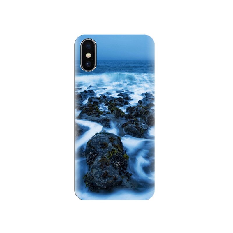 Husa Iphone X Sea-Rocks-Covered-In-Mist