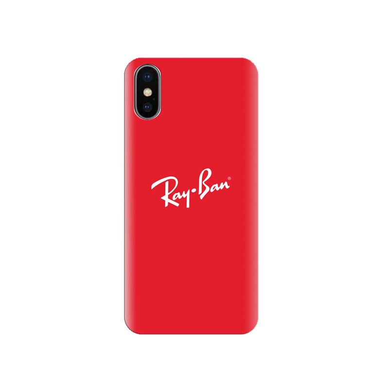 Husa Iphone X Ray-Ban-Red-Logo