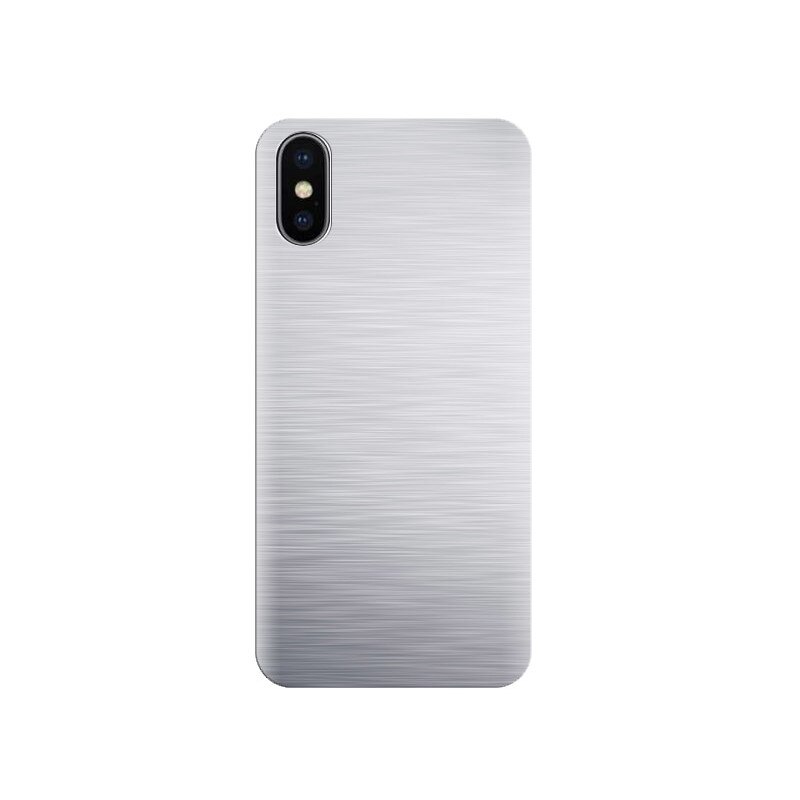 Husa Iphone X Simple-Horizontal-Brushed-Metal-Surface