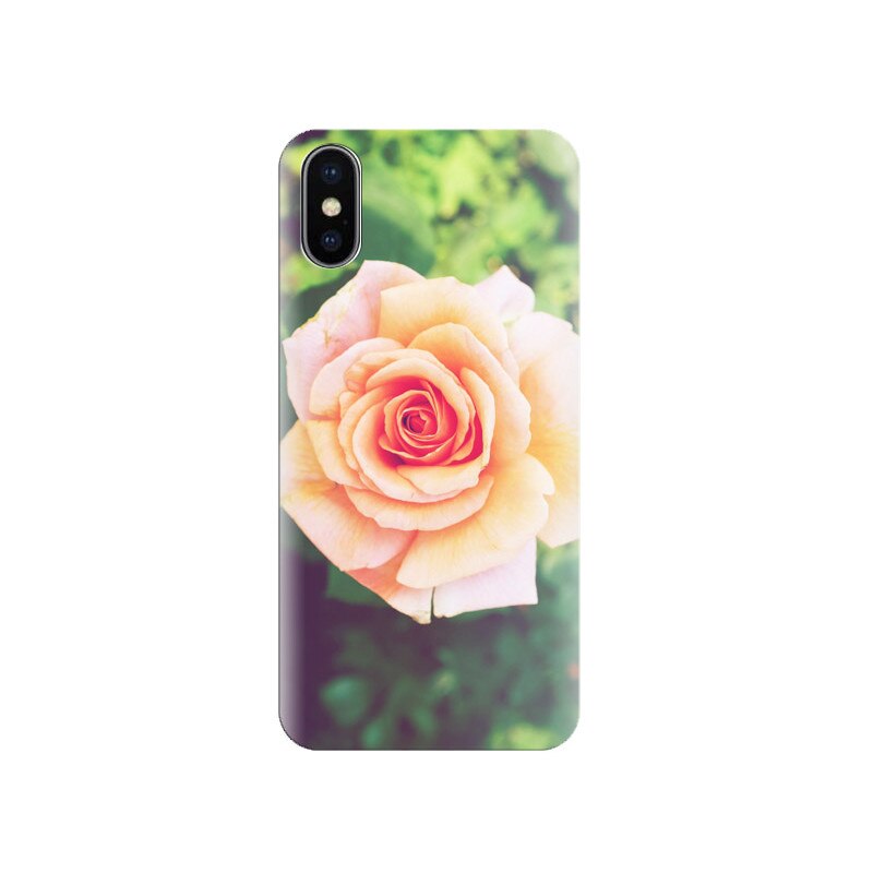 Husa Iphone X Pink-Roses-Cup-Bouquet