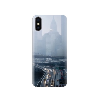 Husa Iphone X Rainy-New-York-Skyline Husa Iphone X Rainy-New-York-Skyline