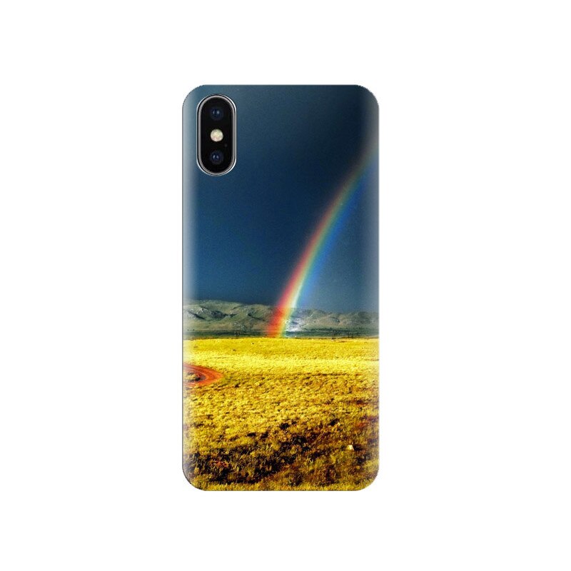 Husa Iphone X Rainbow-Yellow-Field