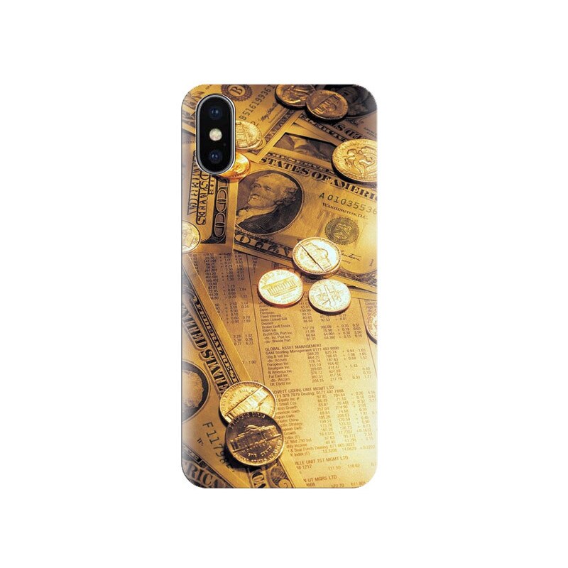 Husa Iphone X Old-Money-Coins-Bills