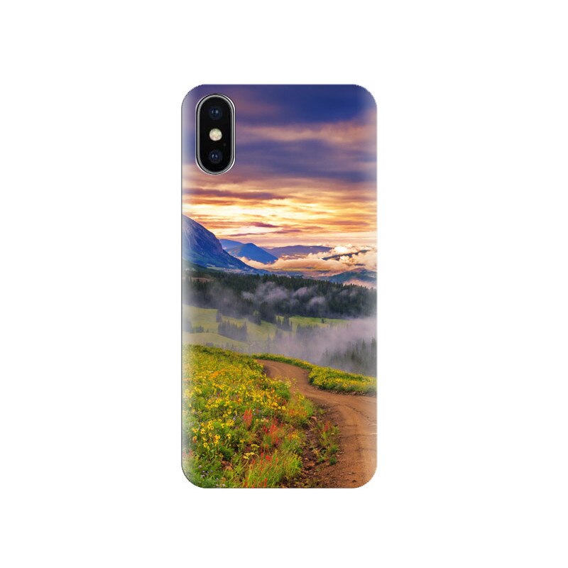 Husa Iphone X Mountain-Beach-Waves