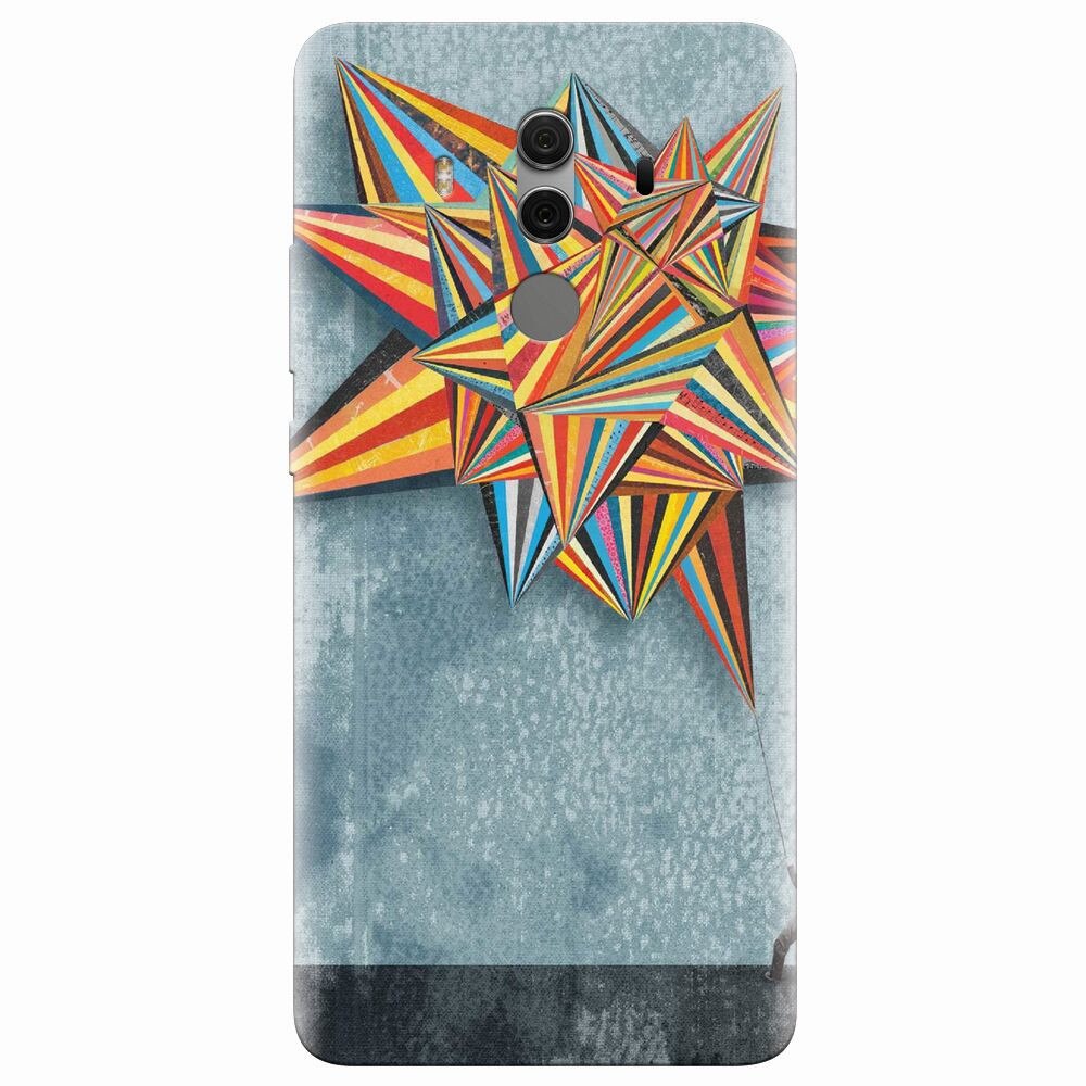 Husa silicon pentru Huawei Mate 10 Pro, Abstract Colorful Balloon Triangles