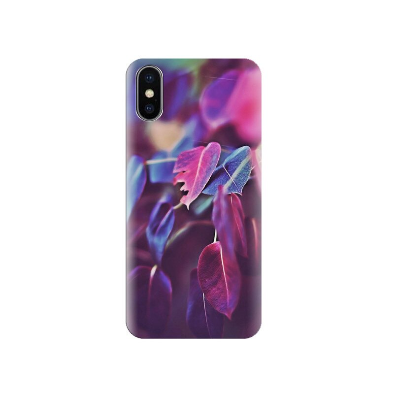 Husa Iphone X Purple-Autumn-Leaves