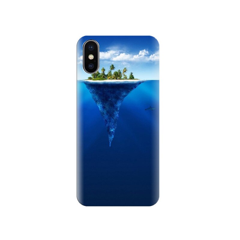 Husa Iphone X Tropical-Island-Iceber-Shape