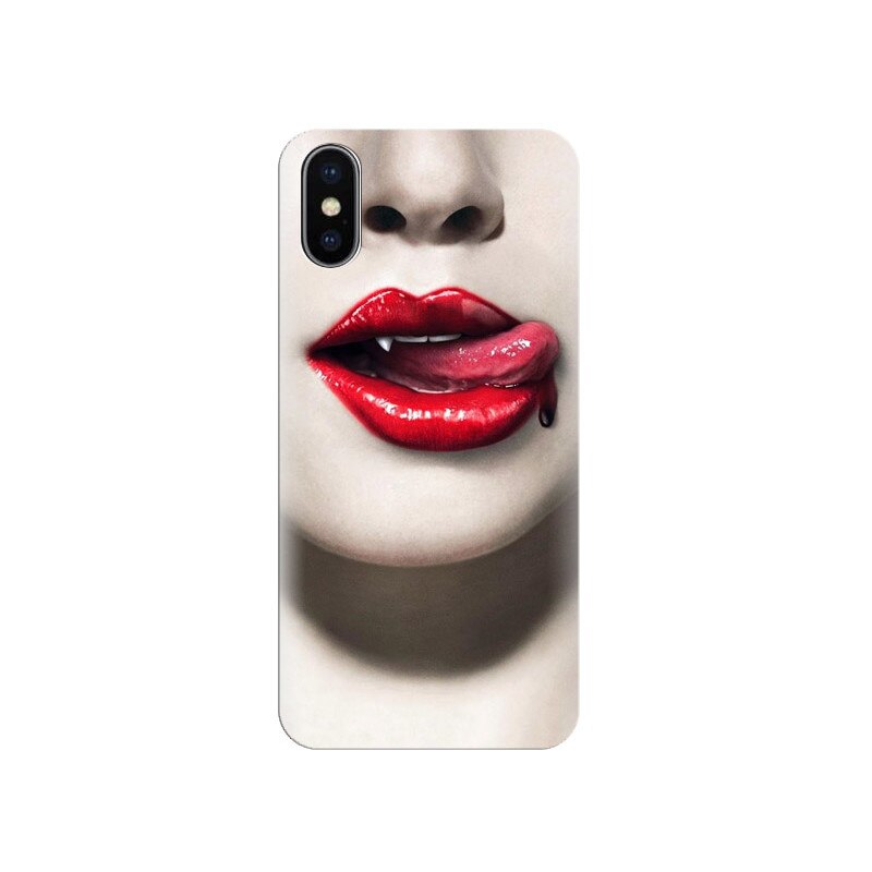 Husa Iphone X True-Blood-Red-Lips