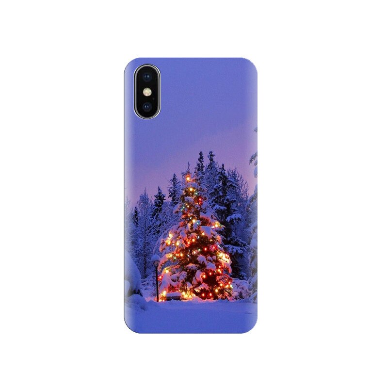 Husa Iphone X Snowy-Decorated-Christmas-Tree