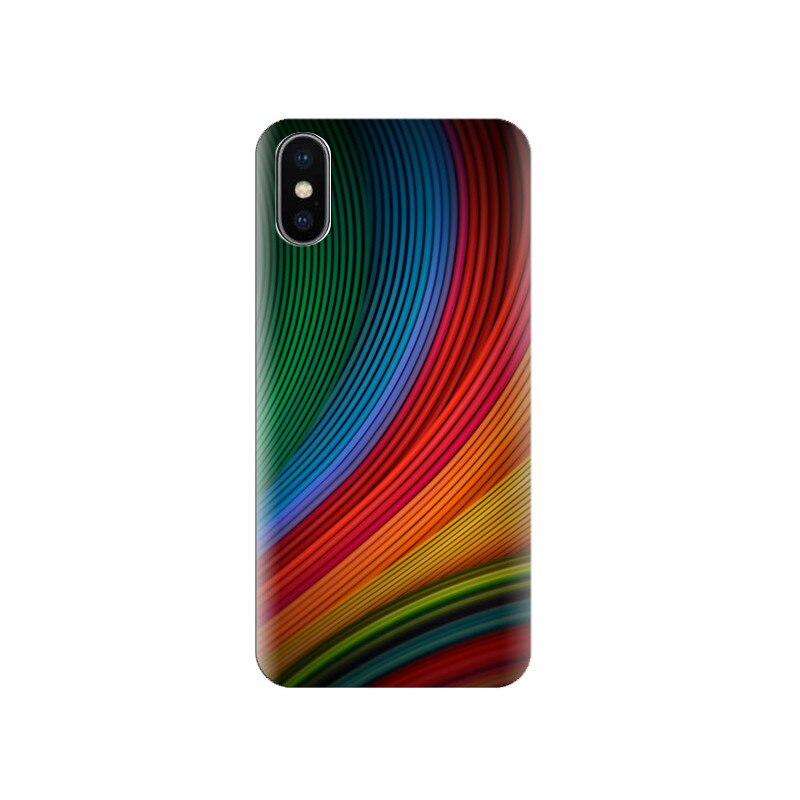 Husa Iphone X Stock-Colorful-Lines-Curves