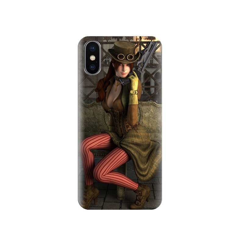 Husa Iphone X Steampunk-Girl-Outfit