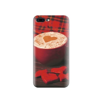 Husa Iphone 7 Plus Cappuccino Hearts Husa Iphone 7 Plus Cappuccino Hearts