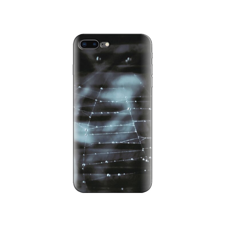 Husa Iphone 8 Black Cobweb With Dew Drops