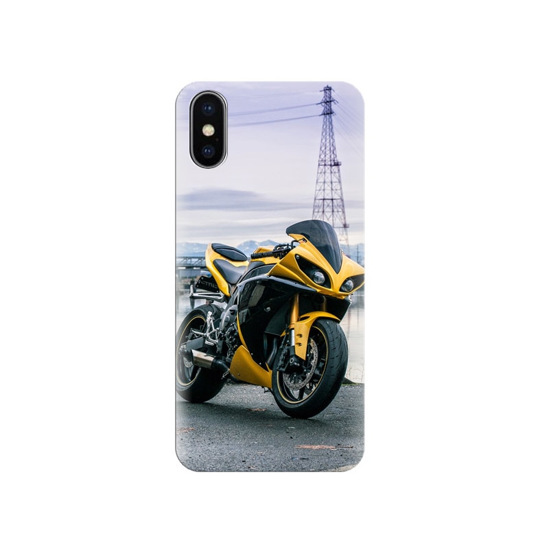 Husa Iphone X Yamaha-Yzf-R1-Yellow-Bike