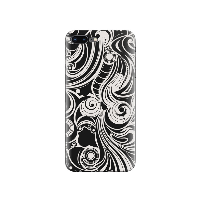 Husa Iphone 8 Plus Black And White Spiral Pattern