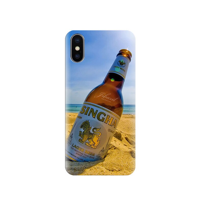 Husa Iphone X Summer-Beach-Beer-Bottles-Singha