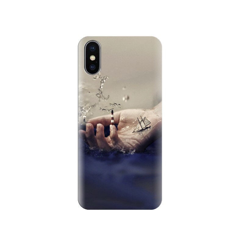 Husa Iphone X Abstract-Hand-Ocean-Fantasy-Fiction