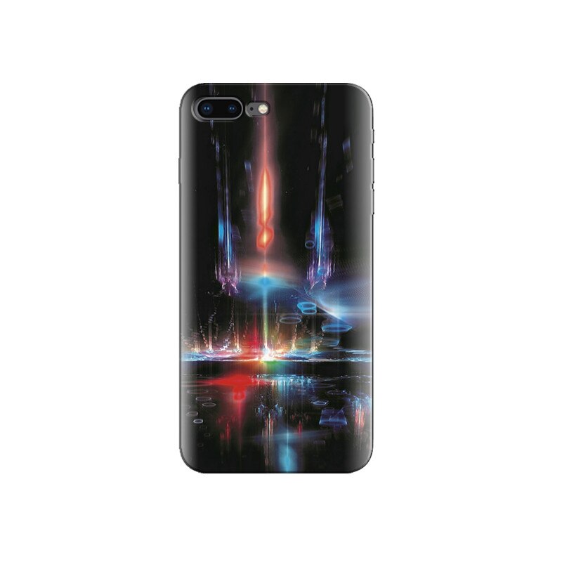 Husa Iphone 8 Abstract Neon Lights Galaxy