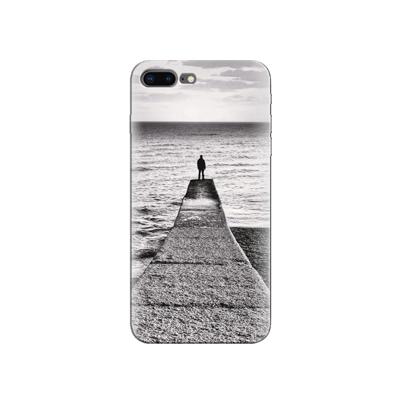 Husa Iphone 8 Abstract Dock Man Grey Landscape