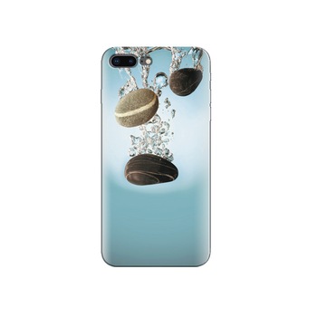 Husa Iphone 7 Plus Black Pebbles Water Splash Husa Iphone 7 Plus Black Pebbles Water Splash