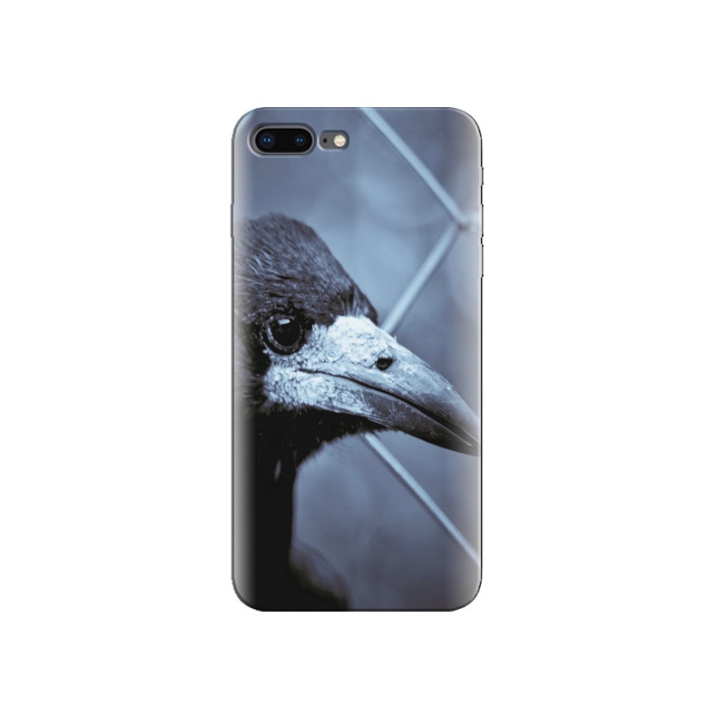 Husa Iphone 8 Black Crow Profile Dark Background