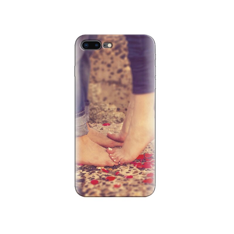 Husa Iphone 8 Love Couple Feet And Petals
