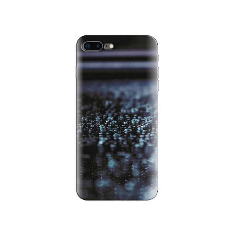 Husa Iphone 7 Macro Water Drops Blue Surface