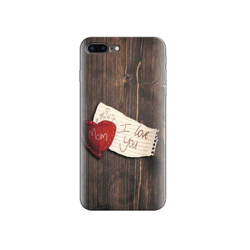 Husa Iphone 7 Plus I Love You Typography Pink Heart