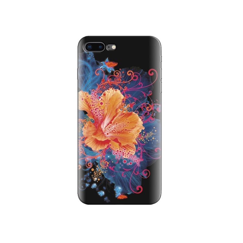 Husa Iphone 7 Plus Hd Abstract Flower Neon Painting