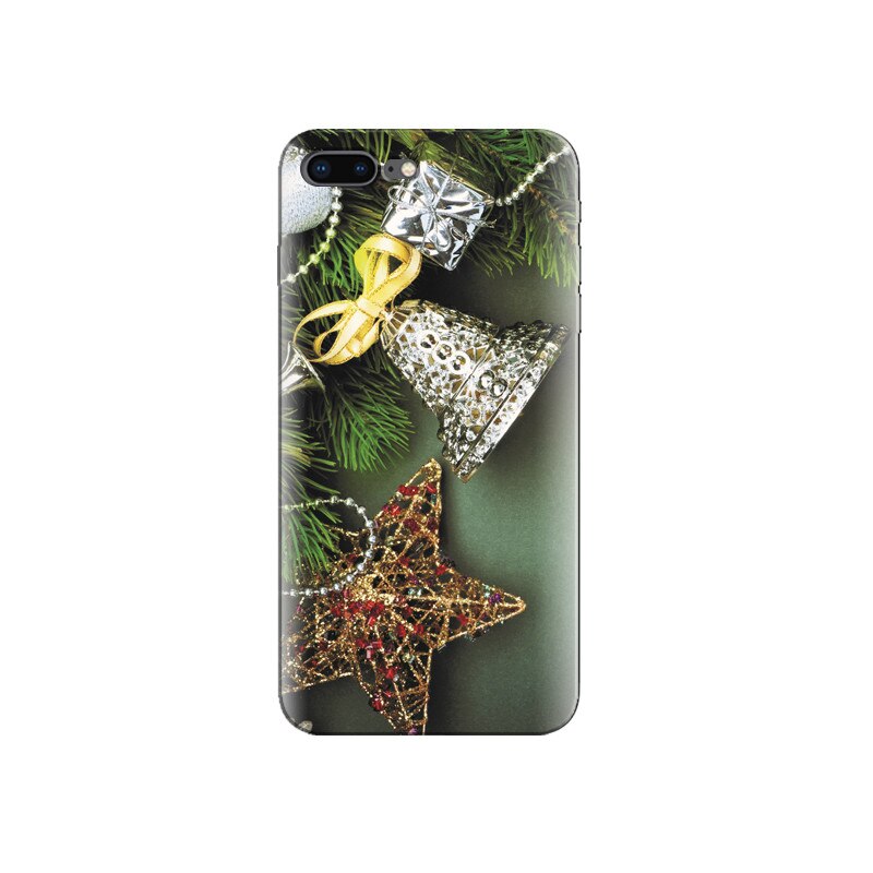 Husa Iphone 7 Plus Holiday Stars Bells Ornaments Background