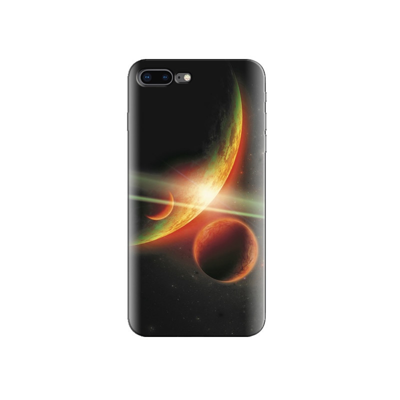Husa Iphone 8 Plus Green Planets Energy Cosmos Galaxies
