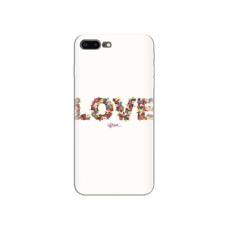 Husa Iphone 7 Love Typography Flowers Spring
