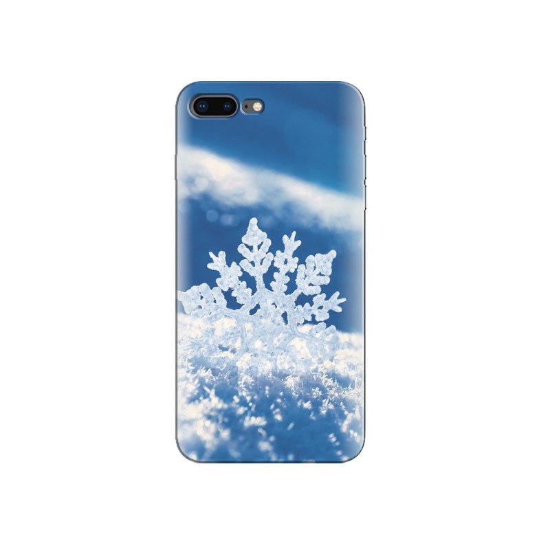 Husa Iphone 7 Plus Macro White Snowflake