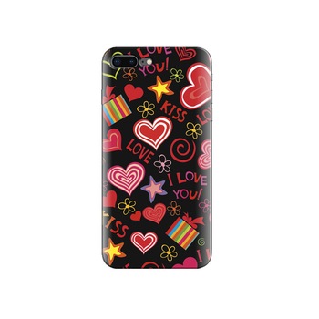 Husa Iphone 7 Love Hearts Sweet Vector Husa Iphone 7 Love Hearts Sweet Vector