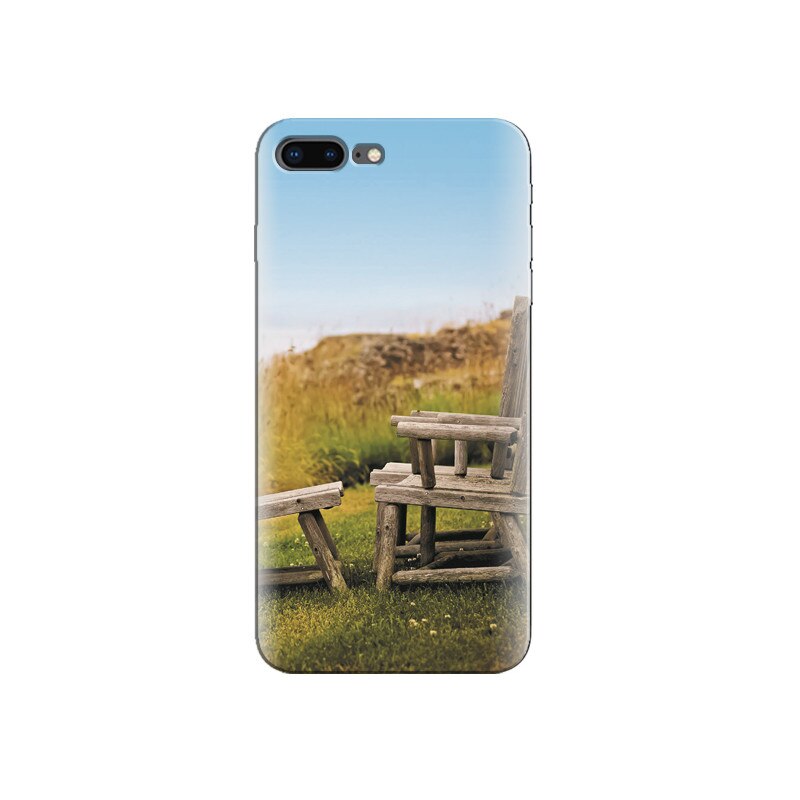 Husa Iphone 7 Wood Chairs Green Hillside