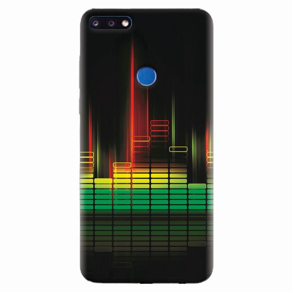 Husa silicon pentru Huawei Y7 Prime 2018, Abstract Dj Sound System