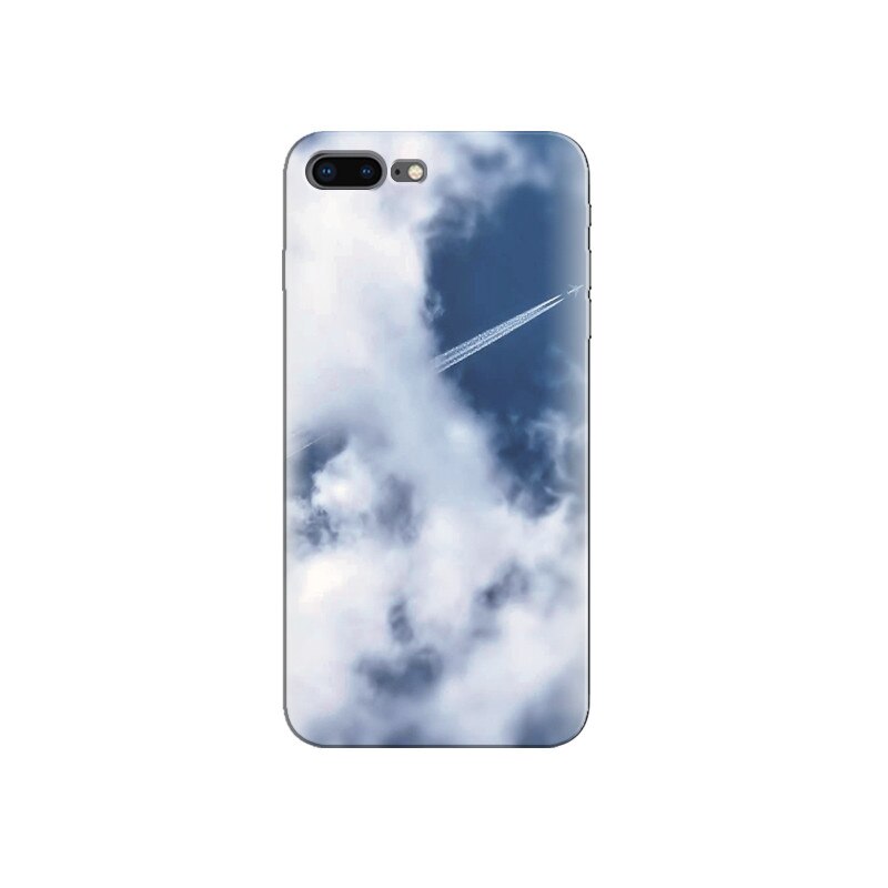 Husa Iphone 5s Flying Airplane Smoke Trail Clouds