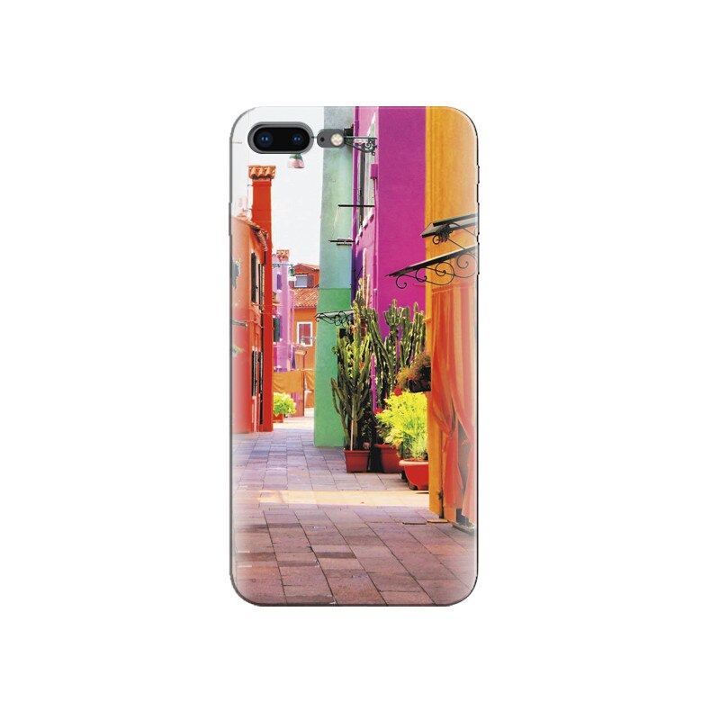 Husa Iphone 7 Plus Colorful Graffiti City Alley