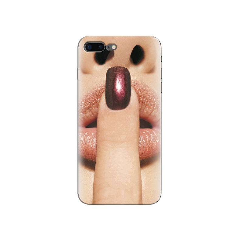 Husa Iphone 5s Finger Purple Nailpolish Girl Lips