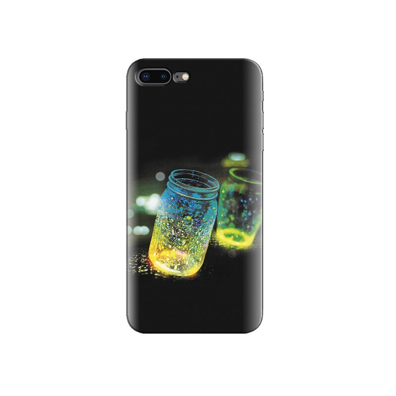 Husa Iphone 7 Plus Fantasy Light Jars Black Background