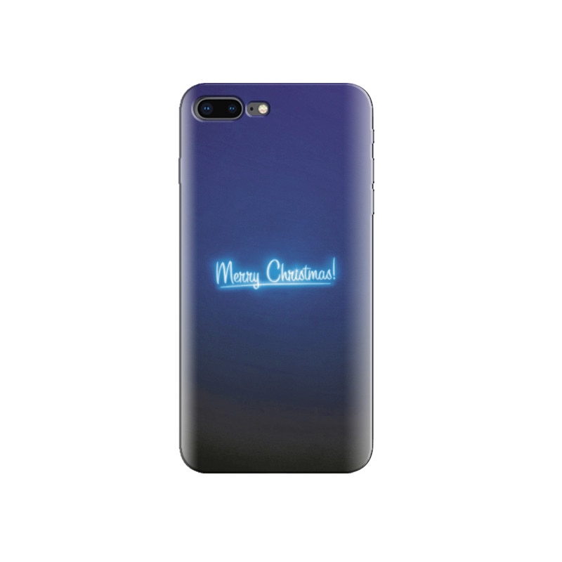 Husa Iphone 8 Merry Christmas Neon Blue Light